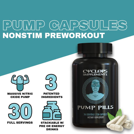 Nonstim Pre-Workout Pump Capsules for Energy & Focus